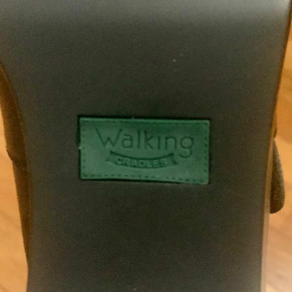 Walking Cradles Natty Black Leather Wedge Slide Sandals - Size 10M - Picture 6 of 8